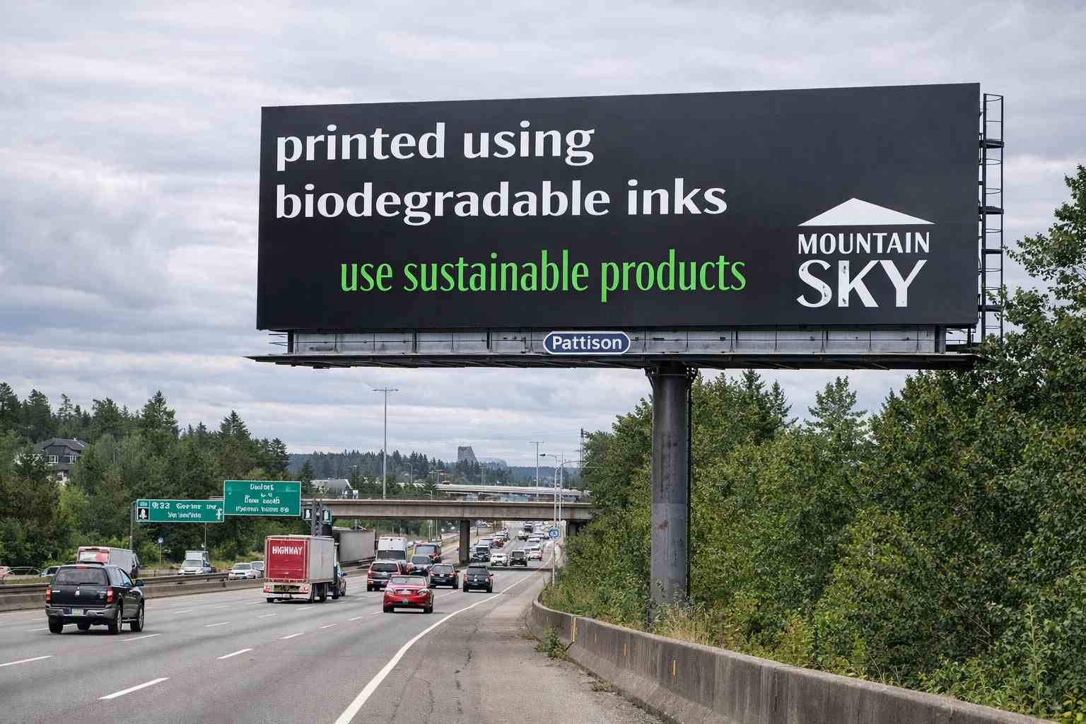 a mockup of an ad at a bus stop that reads 'you see your past self waiting for the bus, what do you talk about?'